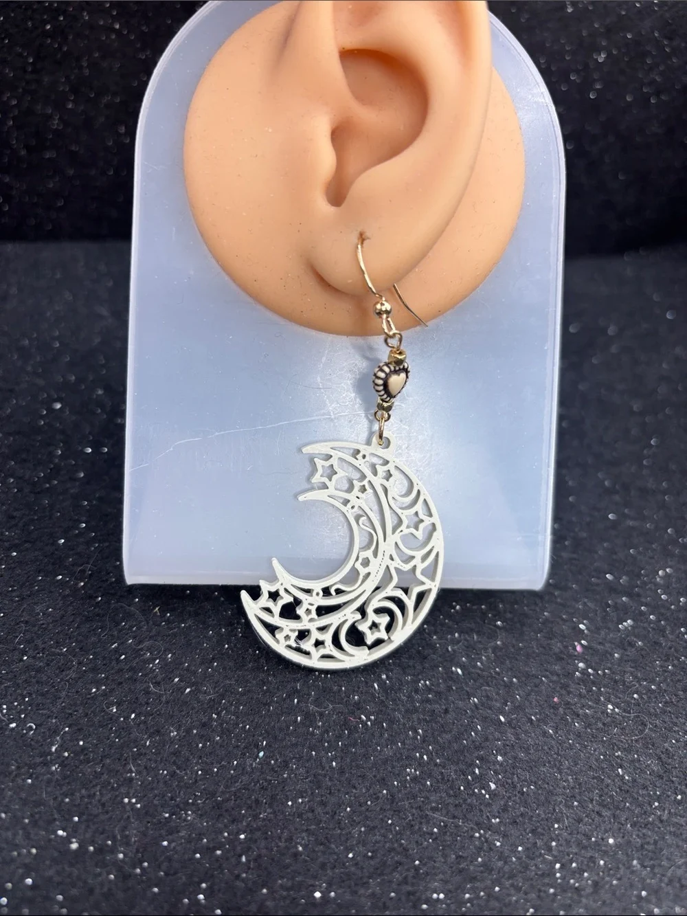 Celestial Moon & Stars Earrings | Gothic Crescent Moon Earrings